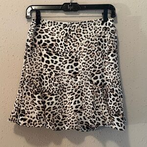 Francesca's Collections Leopard Print Mini Skirt